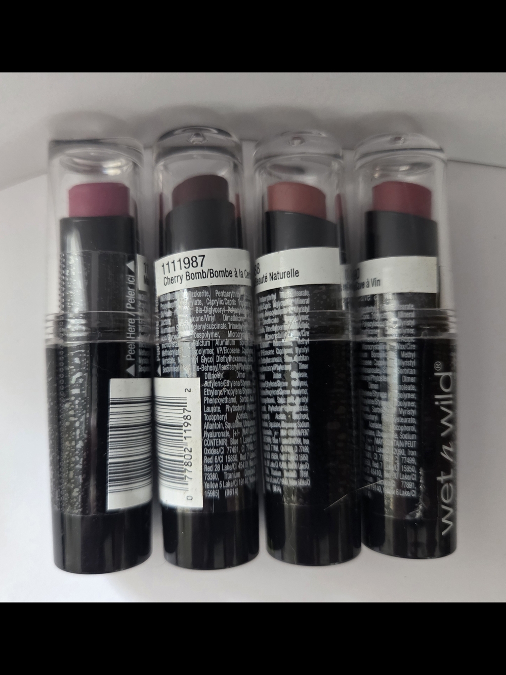 Wet n Wild Megalast Lip Color Lipstick Lot Set of 4 Different Shades